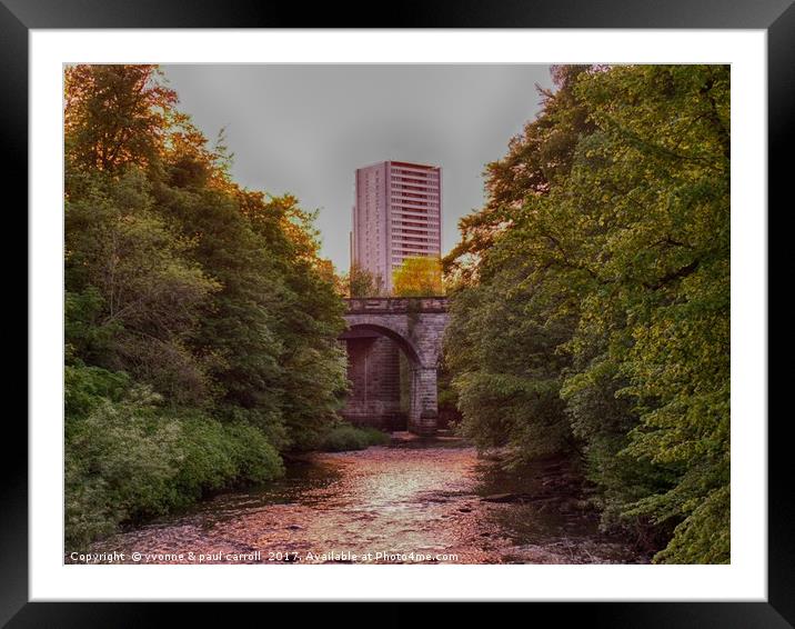 Kelvin Way, Glasgow near Maryhill Framed Mounted Print by yvonne & paul carroll