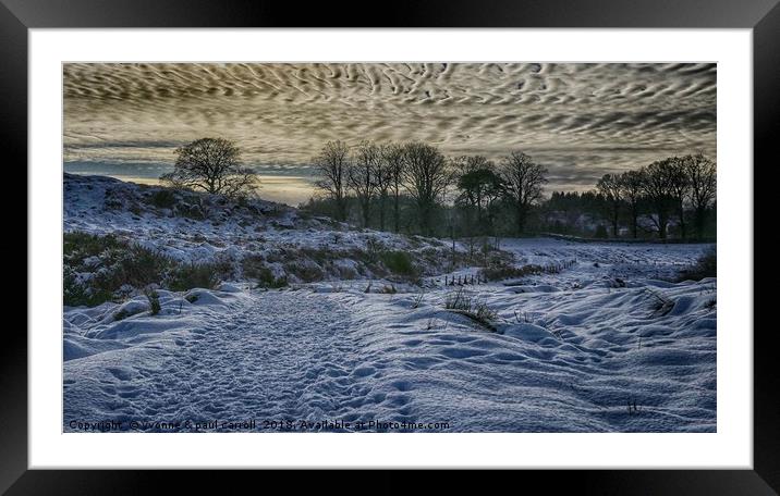 West Highland Way in winter Framed Mounted Print by yvonne & paul carroll