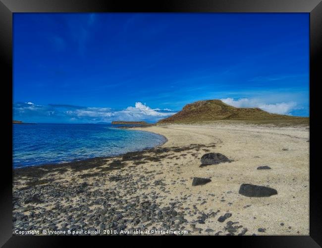 Coral Beach, Isle of Skye Framed Print by yvonne & paul carroll