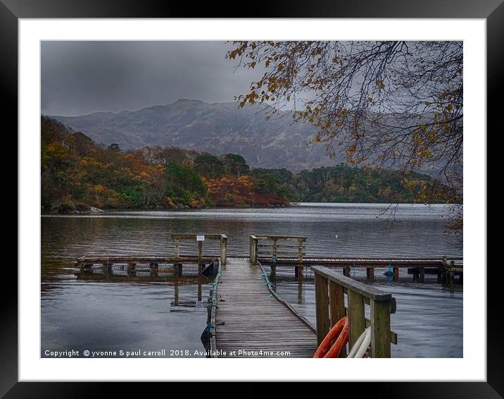 Loch Morar in the autumn Framed Mounted Print by yvonne & paul carroll