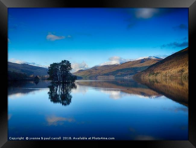 Loch Tay reflections from Kenmore Framed Print by yvonne & paul carroll