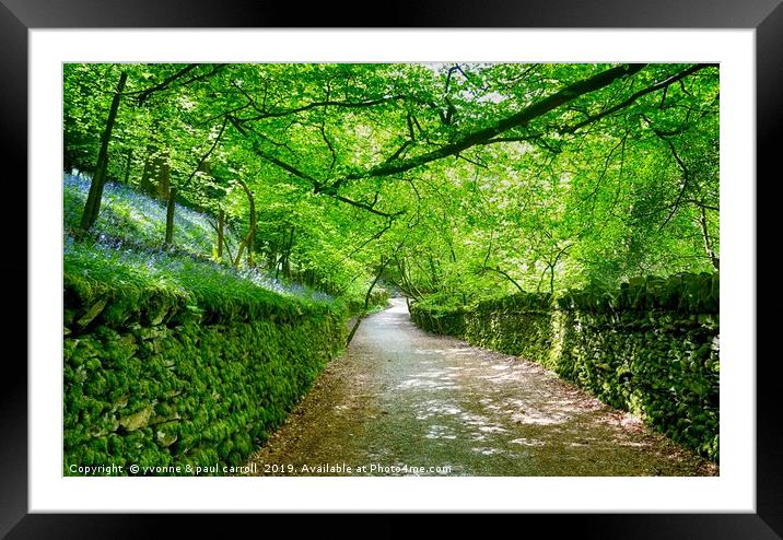 Walking in the Lake District Framed Mounted Print by yvonne & paul carroll