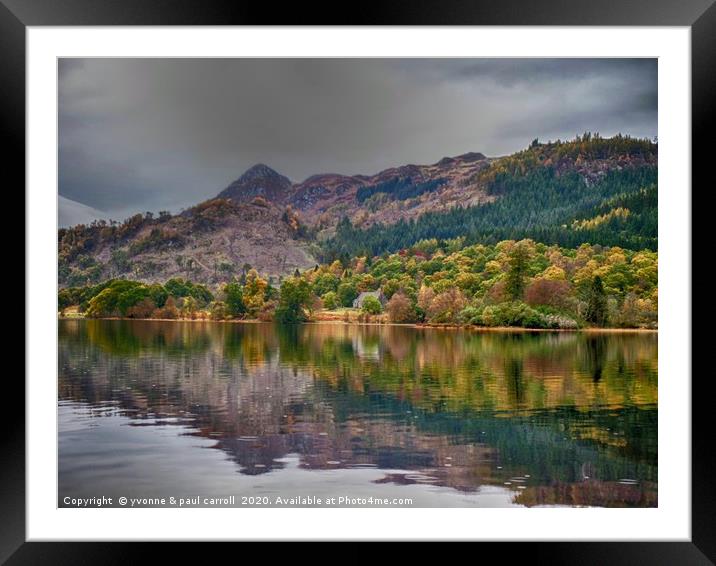 Three Lochs cycle, Achray Forest, Aberfoyle Framed Mounted Print by yvonne & paul carroll