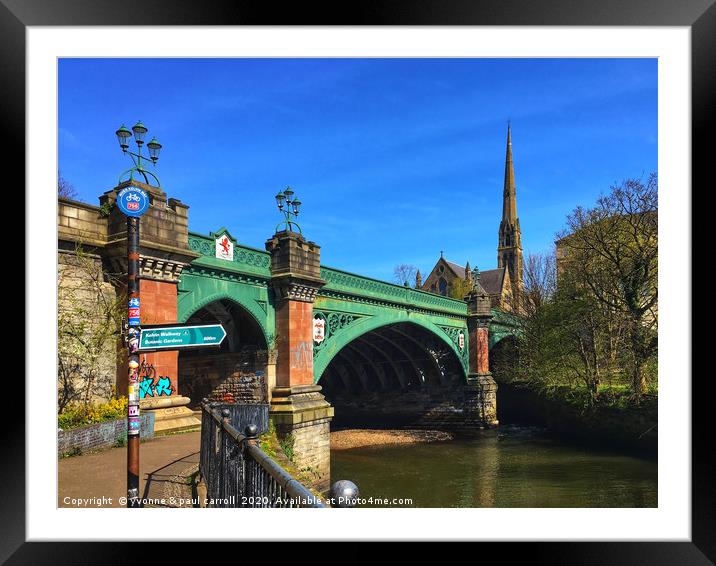 Great Western Road and the Kelvin Walkway   Framed Mounted Print by yvonne & paul carroll