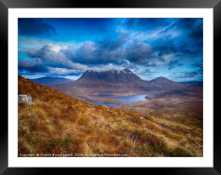 Cul Mor from Stac Pollaidh                         Framed Mounted Print by yvonne & paul carroll