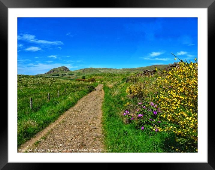 West Highland Way looking towards Dumgoyne Hill    Framed Mounted Print by yvonne & paul carroll