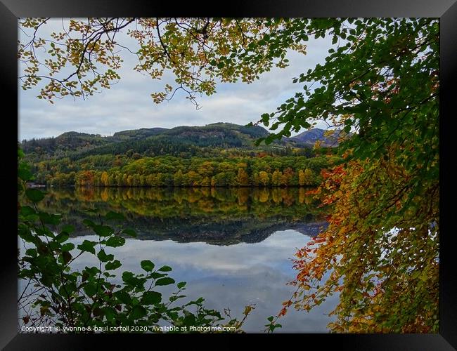 Faskally Loch in Autumn Framed Print by yvonne & paul carroll