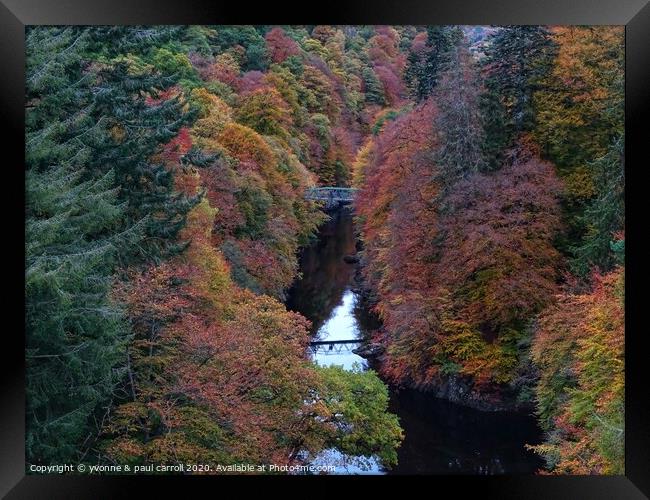 Killiecrankie Gorge Framed Print by yvonne & paul carroll