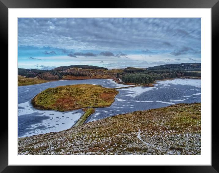Cochno and Jaw Reservoir, the Kilpatricks Framed Mounted Print by yvonne & paul carroll