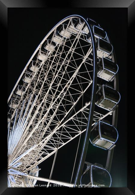 Big Ferris Wheel Framed Print by Susan Leonard