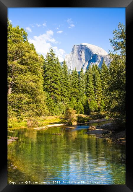Half Dome, Yosemite Framed Print by Susan Leonard