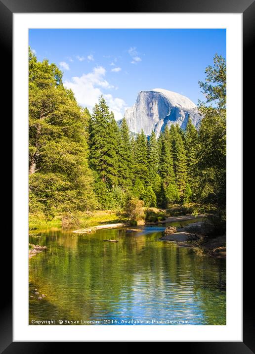 Half Dome, Yosemite Framed Mounted Print by Susan Leonard
