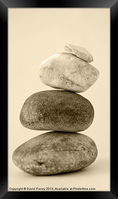 Stones Framed Print by David Pacey