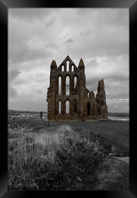 Whitby Abbey Framed Print by David Pacey