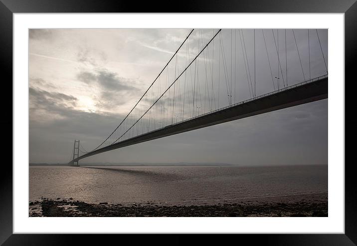 The Humber Bridge Framed Mounted Print by David Pacey
