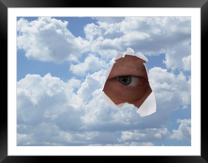 Eye in the sky Framed Mounted Print by David Pacey