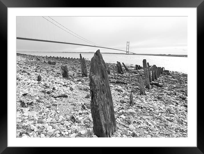 Humber Bridge Framed Mounted Print by David Pacey