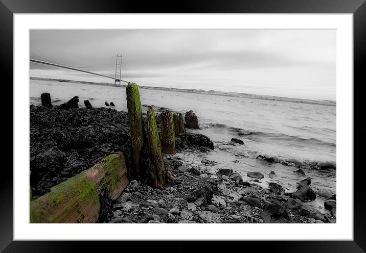 Humber Bridge Framed Mounted Print by David Pacey