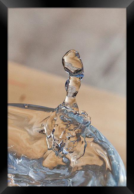 WATER DROP Framed Print by David Pacey