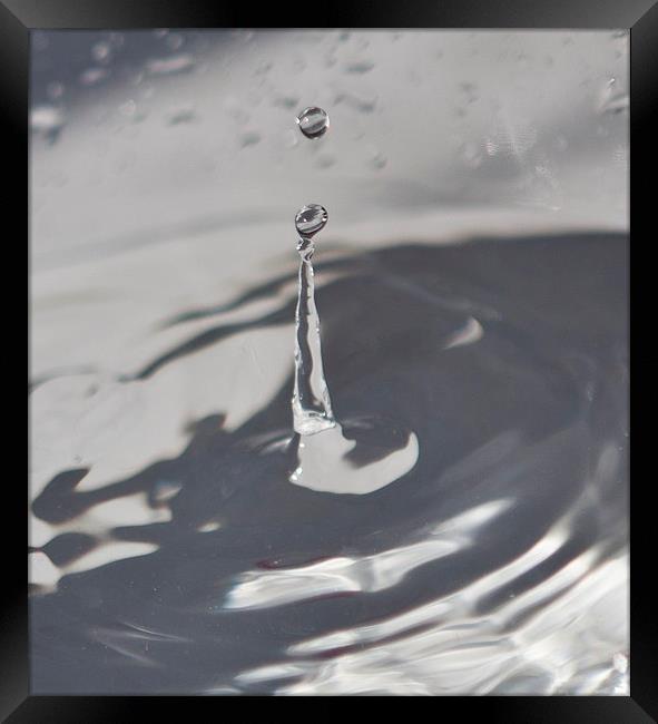 WATER DROP Framed Print by David Pacey