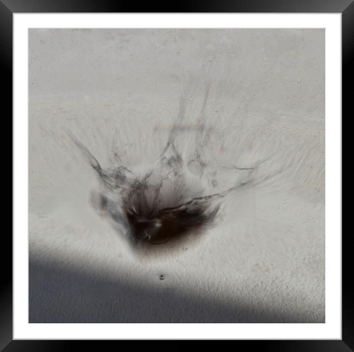 Dreamy water drop Framed Mounted Print by David Pacey