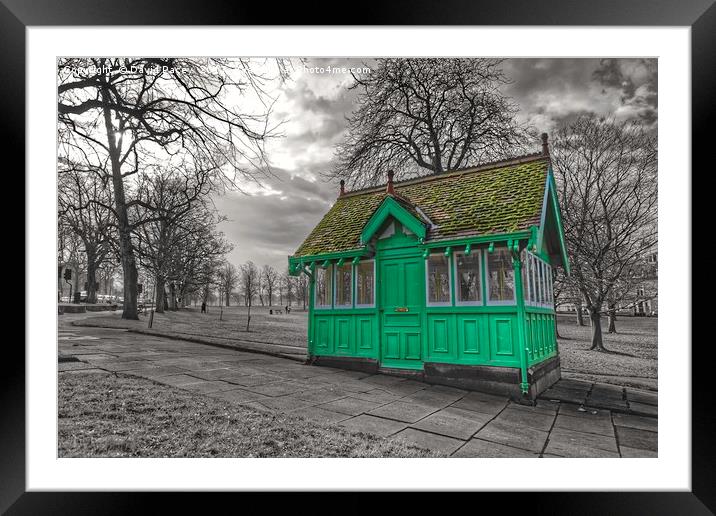 The green waiting room Framed Mounted Print by David Pacey