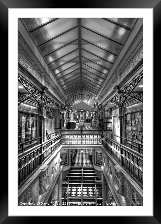 Harrogate Arcade Framed Mounted Print by David Pacey