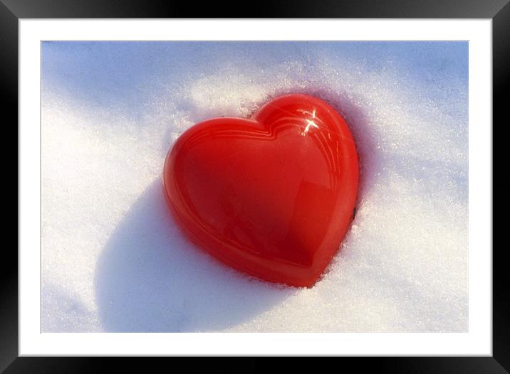 Cold Heart Framed Mounted Print by kelvin ryan