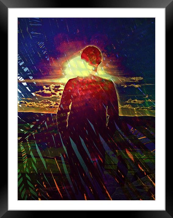 silhouette in colour Framed Mounted Print by Tom Reed