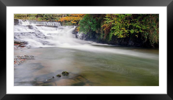 River in Autumn Framed Mounted Print by Phil Robinson