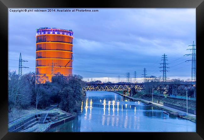 Gasometer Oberhausen Framed Print by Phil Robinson