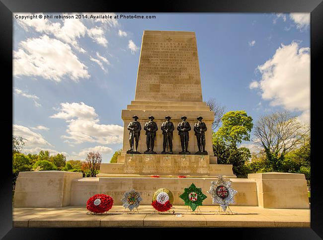 Guards Division Memorial Framed Print by Phil Robinson