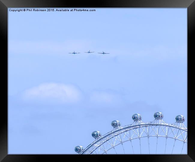  VE Day Flypast 2015 Framed Print by Phil Robinson