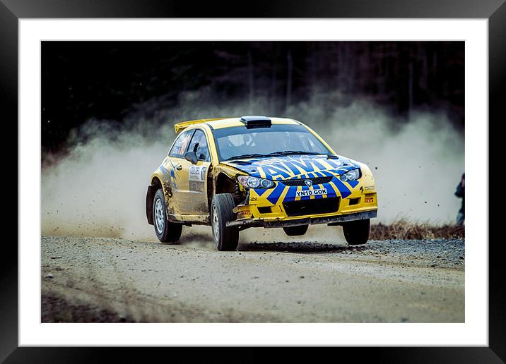 Rally damaged Proton SRC Framed Mounted Print by Steven Brown