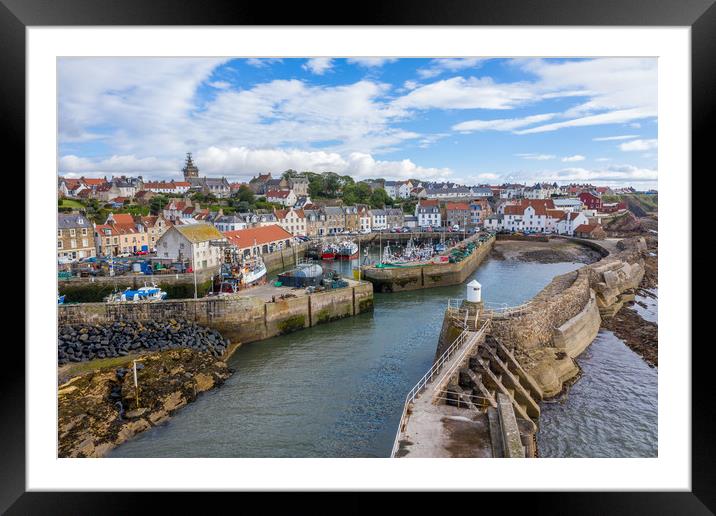 Pittenweem Harbour Framed Mounted Print by Steven Brown