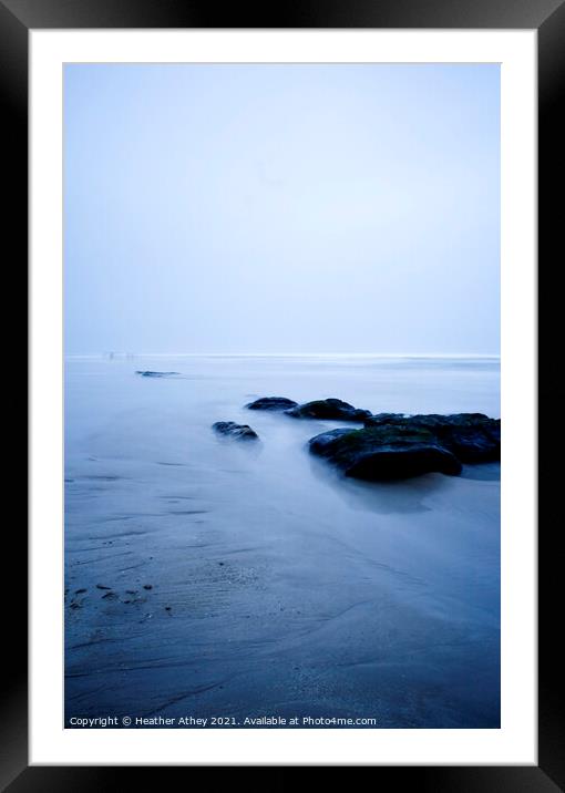 Blue Tide Framed Mounted Print by Heather Athey