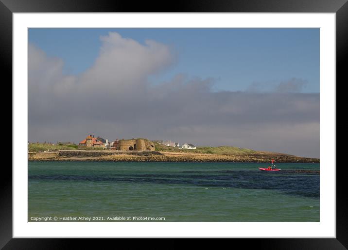 Beadnell Bay, Northumberland Framed Mounted Print by Heather Athey