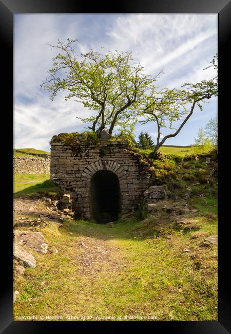 Disused mine entrance, Nenthead, Cumbria Framed Print by Heather Athey