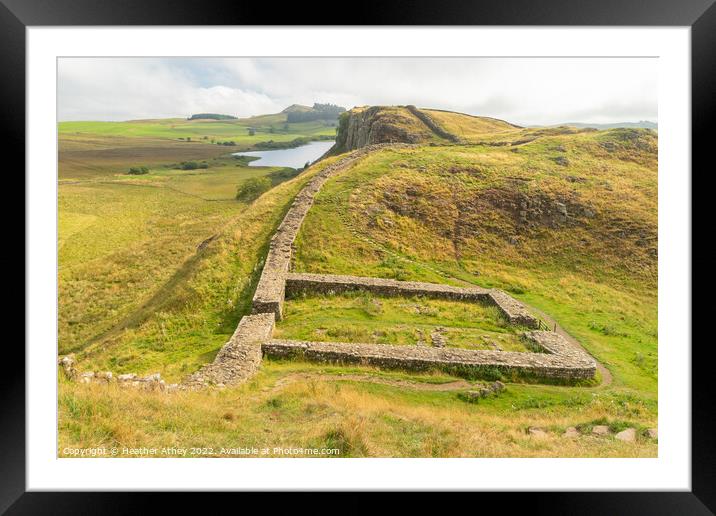 MIlecastle 39 on Hadrian's Wall Framed Mounted Print by Heather Athey