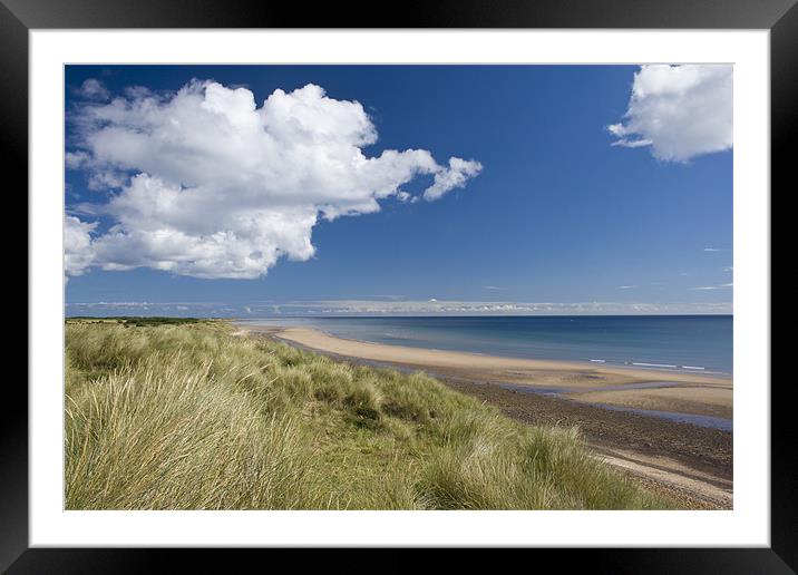 Druridge Bay Framed Mounted Print by Heather Athey