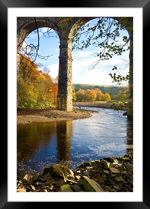 Lambley Viaduct Framed Mounted Print by Heather Athey