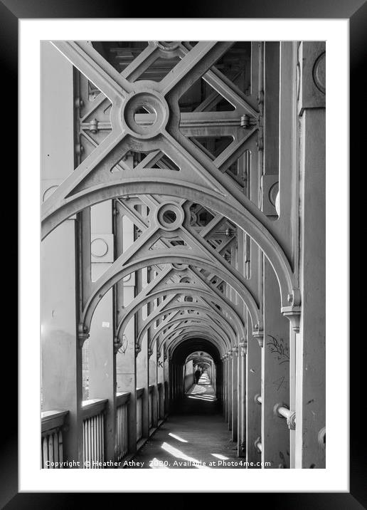  High Level Bridge, Newcastle upon Tyne Framed Mounted Print by Heather Athey