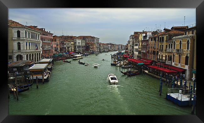 Rialto Bridge Venice Framed Print by Oliver Walton