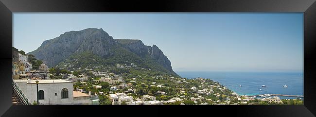 Panorama of Capri Framed Print by Oliver Walton