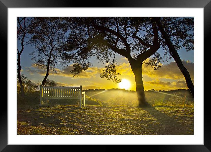 Lickey End Sunset Framed Mounted Print by Oliver Walton