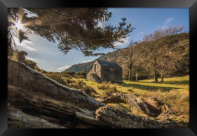 House in the Hills Framed Print by Phil Tinkler