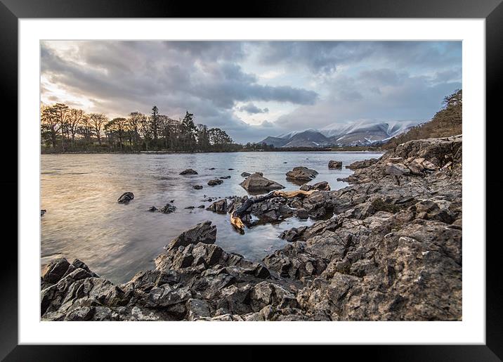 Skiddaw from Derwent Water Framed Mounted Print by Phil Tinkler