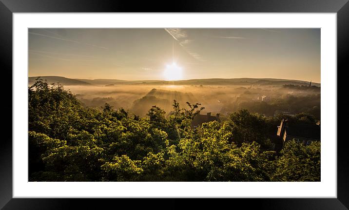 Sunrise Over New Mills Framed Mounted Print by Phil Tinkler