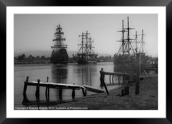 Pirates in port (2) Framed Mounted Print by Graeme B