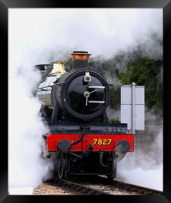 Out of the Steam Framed Print by Graeme B